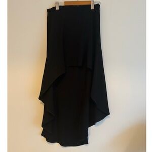 Boho Shorter on the front Black Women's Skirt